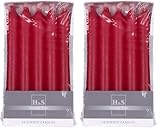 DONAU HOME Set Glatte Stabkerzen/Rot / 10 Stück im Karton / 17 x Ø 2 cm...