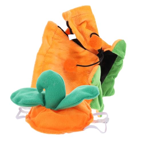Disfraz capa y gorro de Calabaza Halloween para perros y gatos