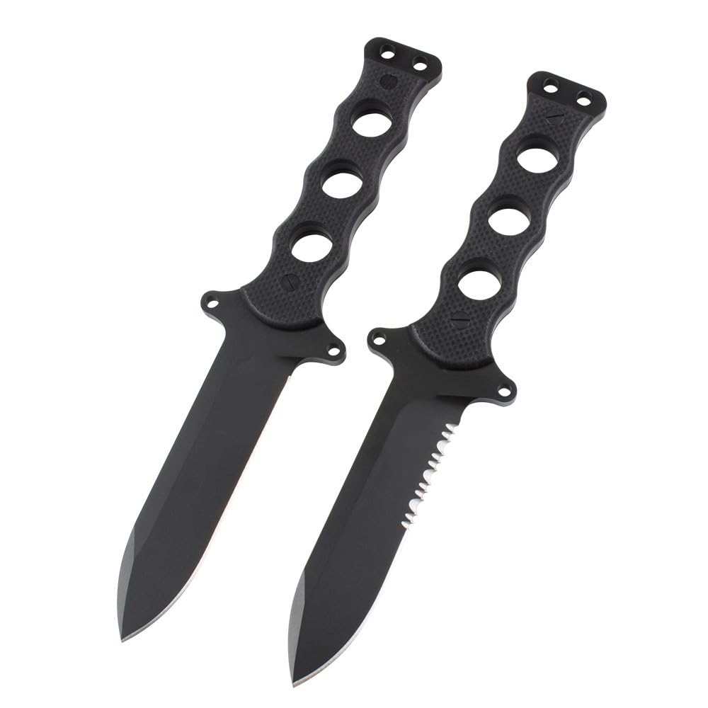 Outdoor Messer Feststehende Klinge mit Kydex Scheide, Hergestellt aus DC53 Stahl, Full-Tang Survival Messer mit G10-Griff, Geschenk für Männer