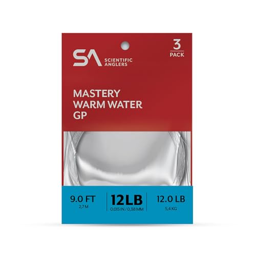Scientific Anglers Mastery Warm Water Gp Leaders 9 ft 3 pk 8 lb