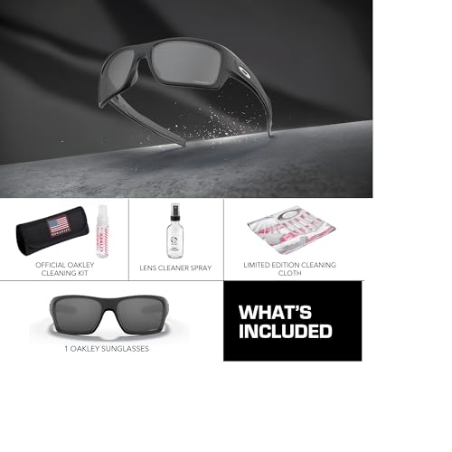 Image of Oakley TURBINE OO9263 Rectangle Shape Sunglasses With Official Eyewear Kit | Men's Sunglasses