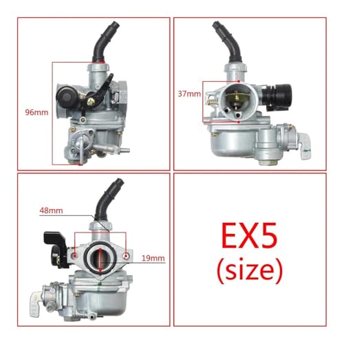 PZ19 19mm �I�[�g�o�C�p�L���u���^�[ C100 DY100 WAVE100 CD100 SUPRA X110 Dream EX5 100cc �s�b�g�o�C�N �S�[�J�[�g ���y�b�g �X�N�[�g�ɓK�� �o�C�N�p�[�c(KPZ19-Manual)