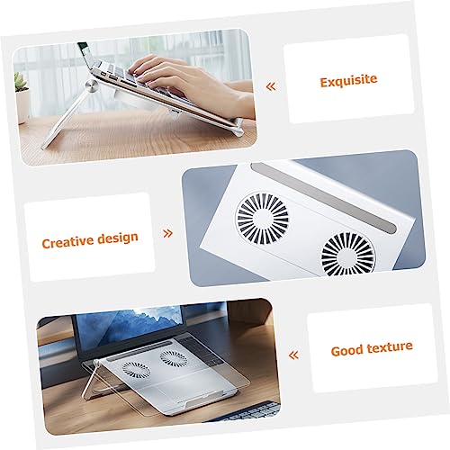 Base para laptop con ventiladores duales y soporte estable miniatura 3