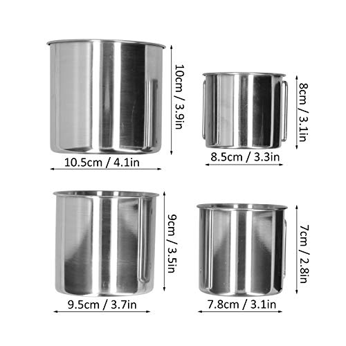 Fishawk Copo de acampamento, copo dobrável, aço inoxidável para caminhadas, viagens, mochilão