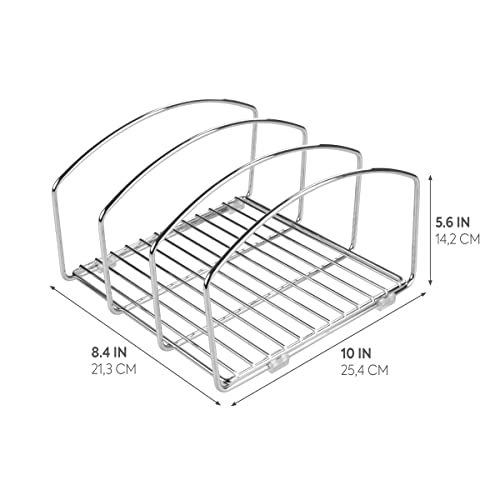 Rangement Classico Kitchen Cookware en acier chromé durable pour assiette - 3