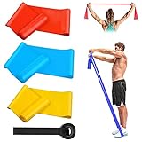 WELLXUNK® Fitnessband Widerstandsbander Trainingsband für Yoga in 3 Stärke, Elastisch Gymnastikband, Trainingsband für Yoga Elastisch Krafttraining, Muskelaufbau, Pilates Fitnessband Kurs