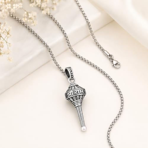 Image of Hanuman Locket for Men & Women | Spiritual Religious Pendant with Chain | Bajrangbali Hanuman Ji Kavach for Protection, Strength, Positive Energy & Devotional Wear Unisex