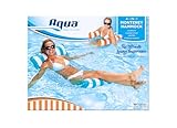 Aqua Leisure Monterey Hammock Ride On, Blue/Orange Assorted
