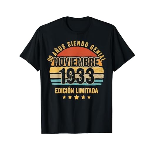 90 Años Cumpleaños Regalo Noviembre 1933 Noviembre 90 Años Camiseta