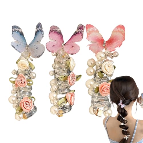 Coletas Espirales para Mujer - Gomas Para El Cabello De Linea Telefonica Coloridas,Accesorios De Estilismo Para Cola De Caballo Para Niñas Adolescentes Jóvenes Y Niños Para Uso Diario Y