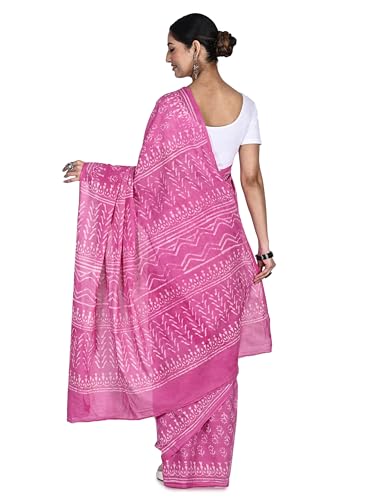 Khushi Textiles pink maheshwari silk saree – image 5