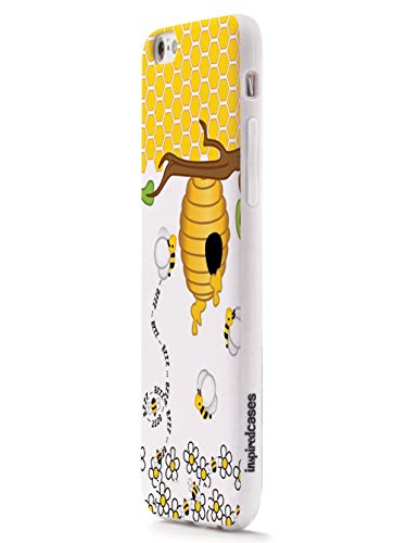 Inspired Cases - 3D Textured Iphone 6 Plus/6S Plus Case - Rubber Bumper Cover - Protective Phone Case For Apple Iphone 6 Plus/6S Plus - Honey Bee #TOP2