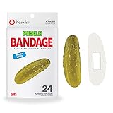 BioSwiss Novelty Bandages Self-Adhesive Funny First Aid, Novelty Gag Gift 24pcs Pickle (Pickle)