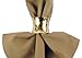 DII Decorative Buffet Basics Napkin Ring Set, Hammered Gold, 12 Count