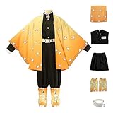 ToouYoor Anime Costume Cosplay Yellow Kimono Suit Cosplay Outfit Halloween Party Costume(Yellow,XL)