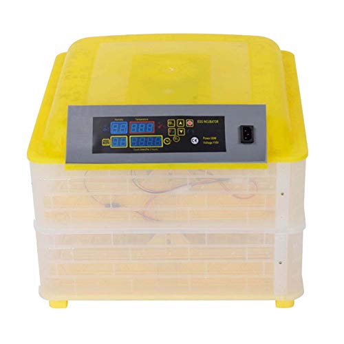 HayWHNKN Digital Egg Incubator Automatic Poultry Hatcher with Egg Turning and Humidity Display 24~96 Eggs 110V (96 Eggs)