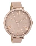 Gehäusehöhe : ca. 8.3 mm Oozoo Damenuhr mit Lederband 48 MM Pinkgrau/Pinkgrau C9558