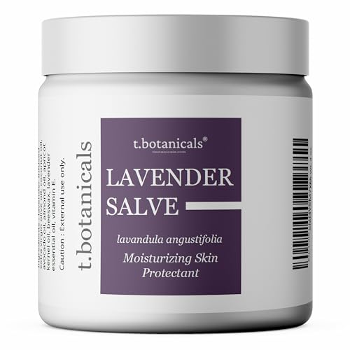 Lavender Salve, All Natural Moisturizing Lavender Balm, Skin Protectant Repair Ointment for Irritated Skin (2 oz)
