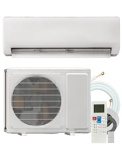 Energy-Efficient 230 V Mini Split Air Conditioner Inverter Heat Pump - 24000 BTU, Ductless Wall Mounted Precharged 17 SEER2 AC Unit with Installation Kit, Cool Up to 1600 sq.ft