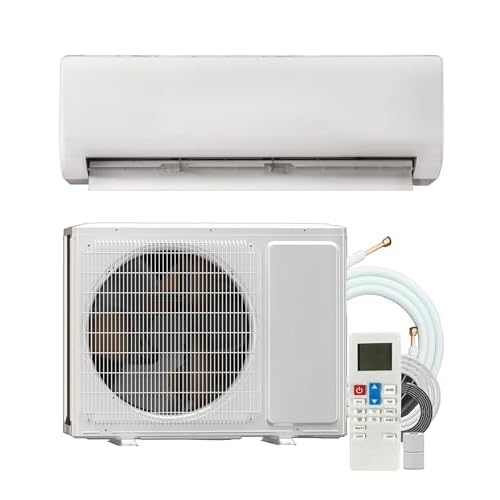 Energy-Efficient 230 V Mini Split Air Conditioner Inverter Heat Pump – 18000 BTU, Ductless Wall Mounted Precharged 17 SEER2 AC Unit with Installation Kit, Cool Up to 1250 sq.ft
