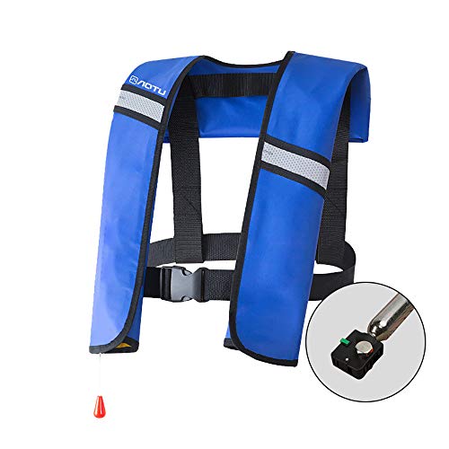 Chalecos salvavidas para adultos kayak canotaje chalecos salvavidas inflable PFD, Supervivencia Conservantes, superiores de la calidad de peso ligero, automático y manual, 150Kg / 330Lbs,C,Manual