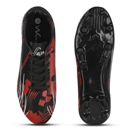Image of Wavvy Football Shoes for Mens | Lightweight Synthetic Leather Upper, High Shear Strength TPU Sole | Football Studs for Adult, Men & Boys | Football Cleats | Football Sports Shoes