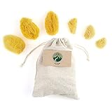 💚 BUENO PARA EL MEDIO AMBIENTE: Como producto 100% natural, sin plástico, que no ha sido procesado con productos químicos, las esponjas menstruales, que son de esponja natural pura, el sustituto ideal para tampones. No produce basura y al final de su vida útil es compostable.