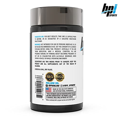 Bpi Sports Nite Burn – Nighttime Fat Burner & Sleep Support – Keto-Friendly – Weight Loss, Burn Fat, Relaxation, Boost Metabolism – 30 Servings – 640Mg, Capsule #TOP1