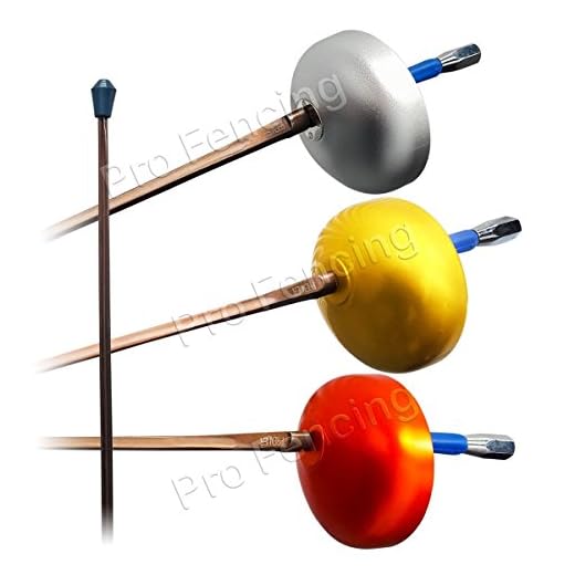 Blade S Practice Epee with COLORED GUARD and French Handle (Guard Color: SILVER., Right Handed)