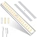 Meromore Luces inalámbricas para debajo del armario, 18 luces LED con sensor de movimiento, luz nocturna, recargable por USB, armario, escaleras (1 unidad)