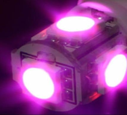 Autoled 0023 Pack of 2 T10 LED Bulbs (5 x SMD5050 Strips) Purple