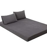 ボックスシーツ キング 180x200x30cmマットレスカバー オーガニックコットン洗いざらしの綿100% マチ部分約30cm ベッドシーツ ベットカバー 洋式・和式兼用 防ダニ チャコールグレー