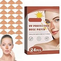 UV-Nasenschutz,24 Stück Nase Sonnenschutz Nasenschutz,Sonnenschutz Nase Patch,Nasenpflaster Outdoor,Nasenschutz-Pflaster für Sommer,Outdoor