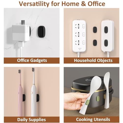 Image of ZORBES 5Pcs Magnetic Wall Mounts for Remotes, Self-Adhesive Magnetic Wall Holders, Non-Slip Snap-on Remote Wall Mounts for AC, TV, Ceiling Light or Fan