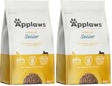 Applaws Alimento Completo Natural para Gatos Mayores con Pollo - 400g Bolsa Resellable (Paquete de 2)
