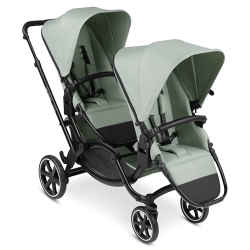 ABC Design Geschwisterkinderwagen Zoom - Geschwister- & Zwillingswagen für Neugeborene und Kleinkinder – Inkl. zwei Sportsitzen & zwei Komfort Sitzeinlagen (pine)