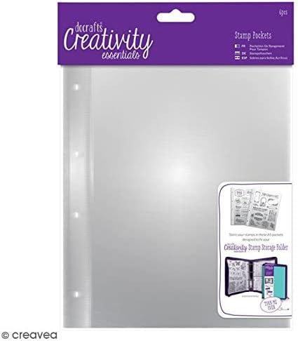docrafts Creativity Essentials A5 Stamp Pockets 6/Pkg-, Clear