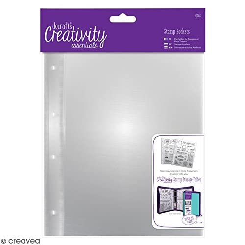 Docrafts Creativity Essentials A5 Stamp Pockets 6/Pkg-, Clear #TOP1