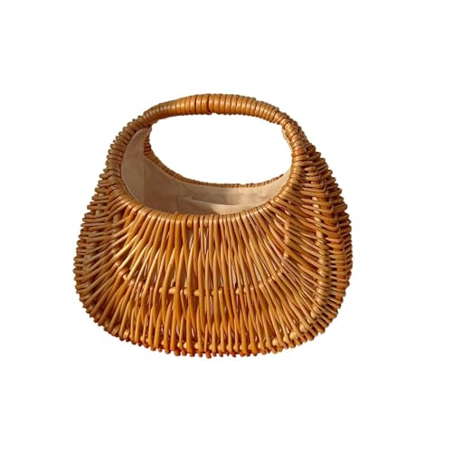 Sac en rotin naturel pour femme au tressage artisanal d'exception