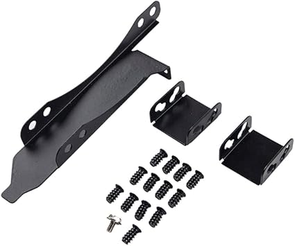 Dual Fan Mount Rack Graphic Video Card Cooling Fan Bracket Connector Screw Set Heatsink Vented Pci Slot Cover Parallel Buckle Chassis Card DIY 9cm/12cm Radiator Holder