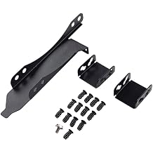 Dual Fan Mount Rack Graphic Video Card Cooling Fan Bracket Connector Screw Set Heatsink Vented Pci Slot Cover Parallel Buckle Chassis Card DIY 9cm/12cm Radiator Holder