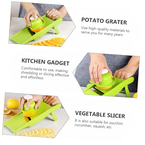 Cortador manual de verduras Alipis versátil sin base verde miniatura 2