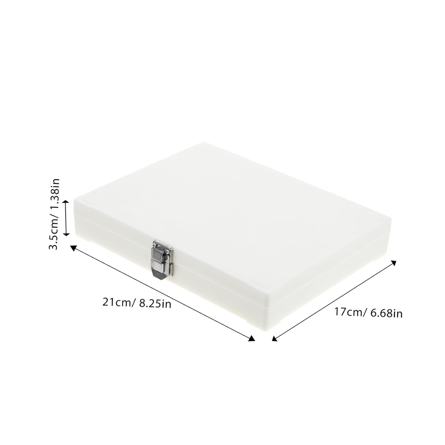 Slot Microscope Slide Storage Box Specimen Holder for Lab Stainless Steel Lock Slide Case
