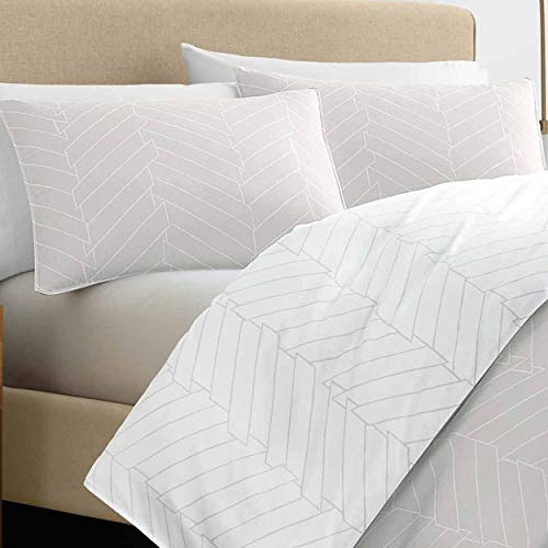 City Scene Demi Comforter Set, Full/Queen, Beige #TOP2