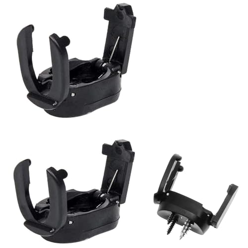 2 Pcs Golf Ball Retriever for Putter,Golf Ball Picker Upper,Golf-Ball Retrievers Grabbe Accessories Black Foldable Putters Balls Claw Grabber of Telescopic Pick up Tool End for Driving Range,Course