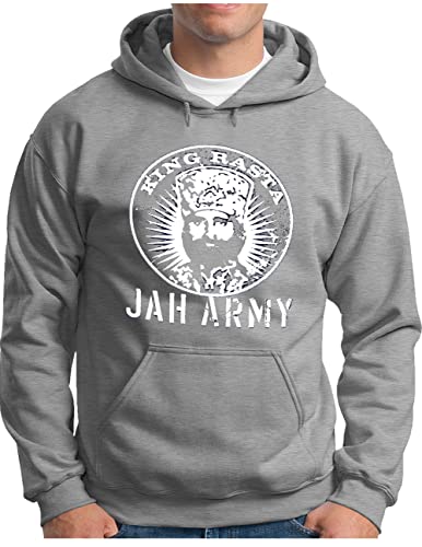 Sweat à capuche Jah Army Ragga Dub pour homme adepte de culture Ganja