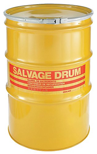 Skolnik Salvage Drum Open Head 85 gal Yellow