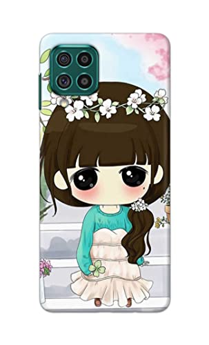 Image of PRINTFIDAA Cartoon Girl with Big Eyes Printed Designer Hard Back Case Cover for Samsung Galaxy F62 / M62 -(WY) MVN1009