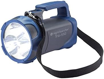 Trio LED Rechargeable Handlamp Torch Grey 550lm 600m Beam