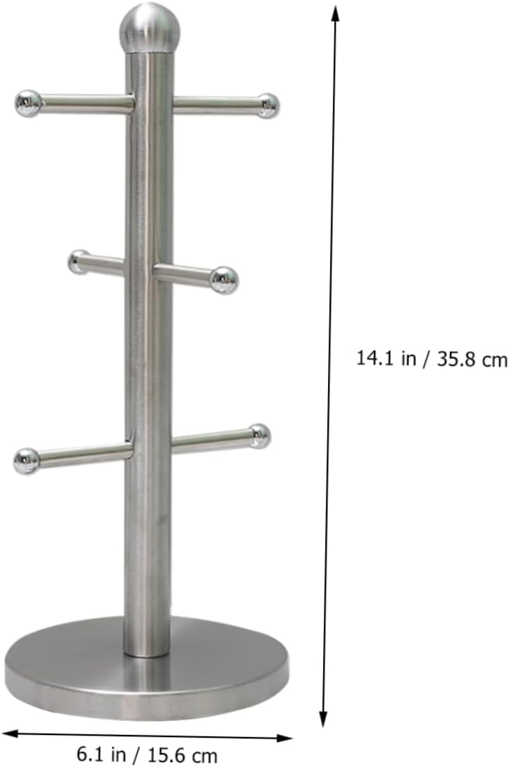 Alipis Cup Holder Mug Hanging Display Rack Storage Shelf for Mug Elegant Drinkware Rack